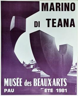 Affiche de l'exposition Marino di Teana Musée de Pau