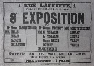 Affiche huitiÃ¨me exposition impressionniste