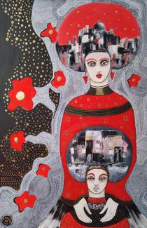 Mariane Mazel, PoupÃ©es Russes, 50 x 73 cm