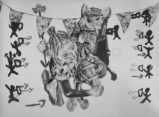 Dessin au crayon d'AnaÃ¯s Prouzet