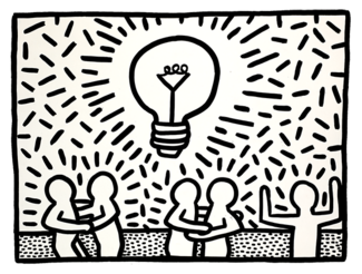 Keith Haring artwork, 1981 Â© Keith Haring Foundation