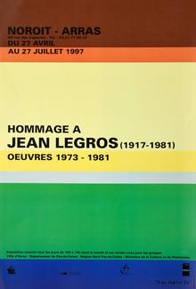 affiche exposition Jean Legros à Arras