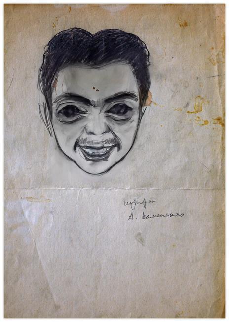 portrait of a. kamensky, 1954