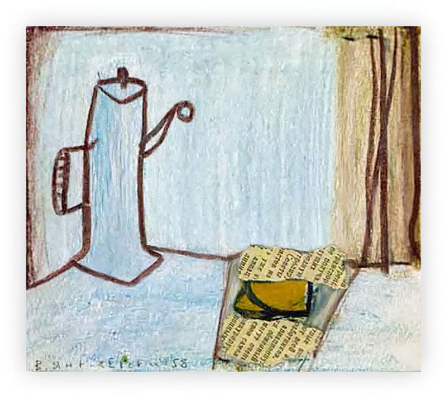 still life with a teapot, 1958