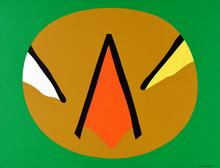 Composition sans titre dans une surface marron, 1974