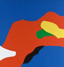 Nuages (rouge sur fond bleu), 1980