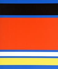 Pochoir à bandes (bleu, noir, bleu)