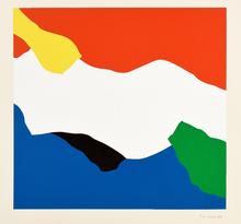 Pochoir, Nuages (blanc), 1978