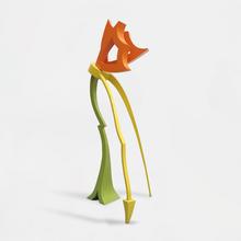 Inclinée, vert, jaune, orange - 1991