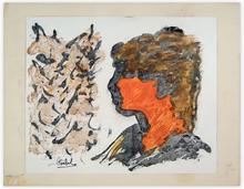 "… Tournée vers…" (femme de profil) — 