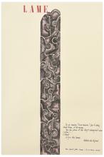 Histoire du régent, Série Archéologies blanches, pour Saint-John Perse - 1976