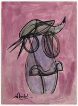 abstract - femme et oiseau — 