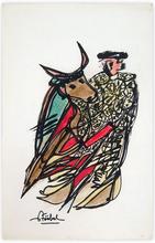 tauromachie scene - "la charge" — 