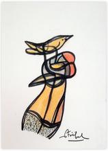 femme et oiseau — 