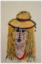 femme (blonde) au chapeau — 