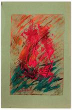 boat in struggle - abstract calligraphic — 