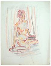nue assise — 