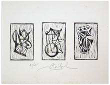 linogravure 25/25 - 3 abstract — 