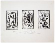 linogravure 4/25 - triptyque — 