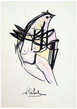 woman & bird — 