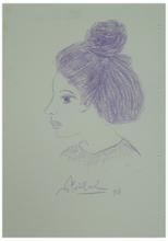 profil au chignon — 