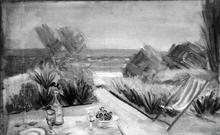 Dans le jardin à Cagnes, 1930
