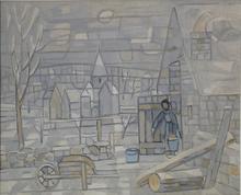 Lacassagne sous la neige, circa 1940