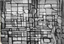 Femme sur le pont, 1947