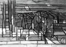 Vue de la terrasse, circa 1947