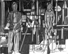 Le peintre et son modèle, 1948