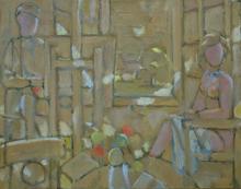 Le peintre et son modèle, circa 1955