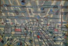 Le pont de fer (Nimègue), 1956