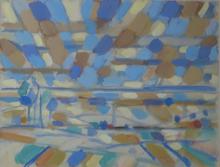 Paysage bleu, 1957
