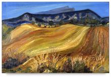 Champs de blé vers Gordes — 1960