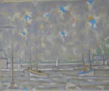 Bateaux bleux et jaunes, 1960
