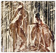 Sans titre (Gravure sur bois) - 1963