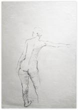 Femme de dos, le bras tendu - 1968