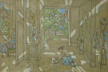 Enfant dans l'entrée, circa 1976
