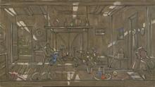 Intérieur à la cheminée, 1977