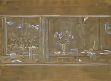 Bouquet et fenêtre sur la vallée, 1978