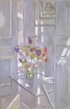 Bouquet sur fond gris, 1980