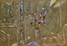 Intérieurs aux fleurs bleues, 1982