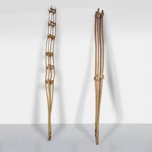 Sec, équarri, deux refentes partielles - collé avec entretoises, 1973