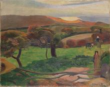 Les Champs au bord de la mer, 1889