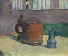 Nature morte à la cruche d'argile et à la tasse en fer, 1880