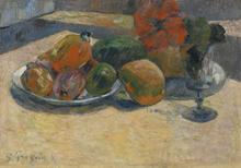 Nature morte aux mangos et à la fleur d'hibiscus, 1887