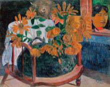 Nature morte avec des tournesols sur un fauteuil (II), 1901