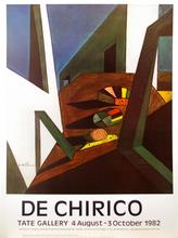 Affiche Giorgio De Chirico, exposition Tate Gallery