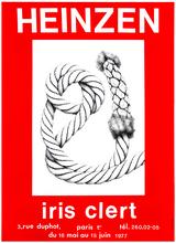 Affiche de l'exposition de Elga Heinzen à la galerie Iris Clert