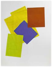 Collage géométrique aux rectangles superposés